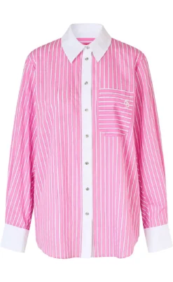 Cras Skjorte - Brenda - Pink Stripe