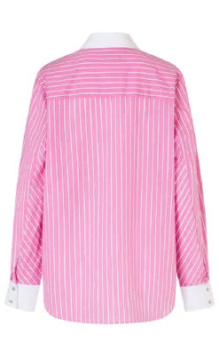 Cras Skjorte - Brenda - Pink Stripe
