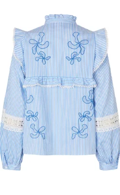 Cras Skjorte - Cody - White Blue Stripe