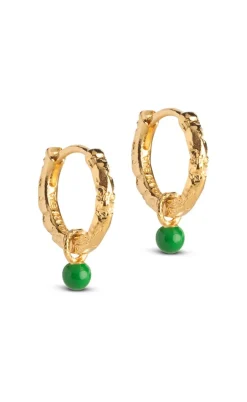ENAMEL Copenhagen Øreringe - Belle - Grass Green