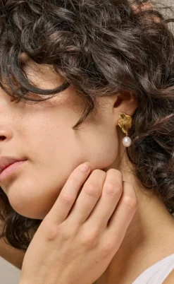 ENAMEL Copenhagen Øreringe - Caia Large - Pearls