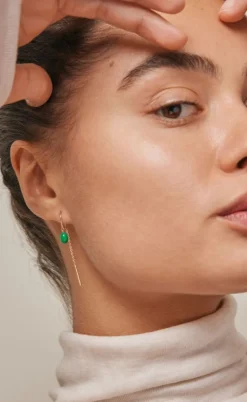 Enamel Copenhagen Øreringe - Eleanor - Grass Green