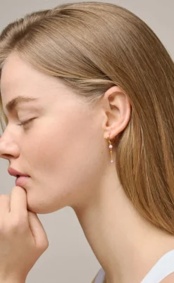 ENAMEL Copenhagen Øreringe - Lola Bold Hoops - Blush