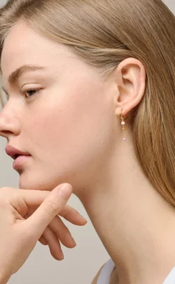 ENAMEL Copenhagen Øreringe - Lola Bold Hoops - Blush