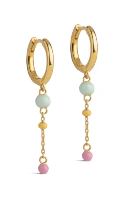 ENAMEL Copenhagen Øreringe - Lola Bold Hoops - Rainbow