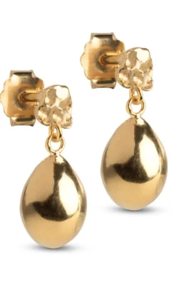 Enamel Copenhagen Øreringe - Poe -  Forgyldt