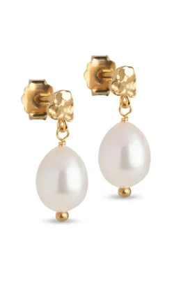 Enamel Copenhagen Øreringe - Poe - Pearl