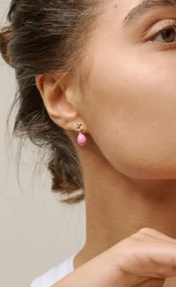 ENAMEL Copenhagen Øreringe - Poe - Pink