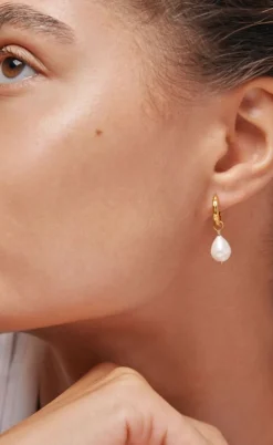 Enamel Copenhagen Øreringe - Significant Pearl - Forgyldt