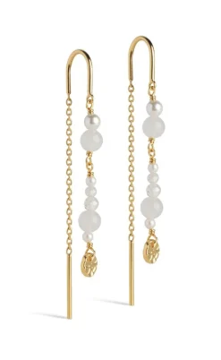 Enamel Copenhagen Øreringe - Sofia - White and Pearls