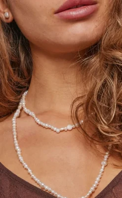 Enamel Halskæde - Sonja - Pearl