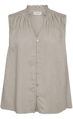 Freequent Bluse - Ally - Simply Taupe