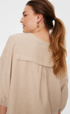 Freequent Bluse - Lava 204290 - Sand Melange
