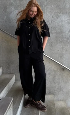 Freequent Bluse - Linus - Black