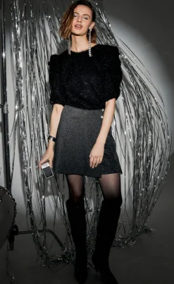 Freequent Bluse - Molurex - Black