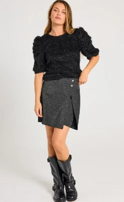 Freequent Bluse - Molurex - Black