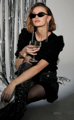 Freequent Bluse - Molurex - Black