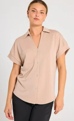 Freequent Bluse - Rue - Simply Taupe