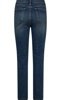 Freequent Bukser - Harlow Straight - Medium Blue Denim