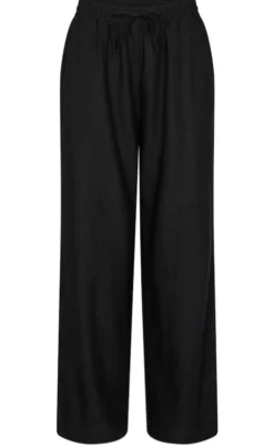 Freequent Bukser - Lava  - Black