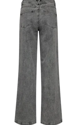 Freequent Bukser - Milly - Light Grey Denim