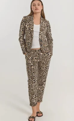 Freequent Bukser - Nanni - Rainy Day w. Silver Mink