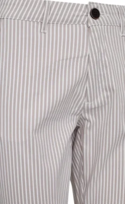 Freequent Bukser - Rex - Simply Taupe w. Star Off-white