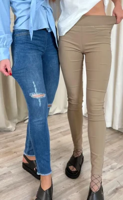 Freequent Bukser - Shantal Ankle Broken - Medium Blue