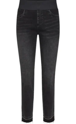 Freequent Bukser - Shantal Ankle Raw - Black