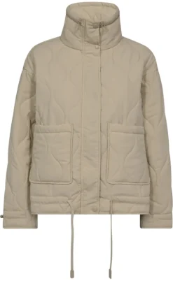 Freequent Jakke - Blob - Silver Mink