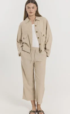 Freequent Jakke - Lava - Sand Melange