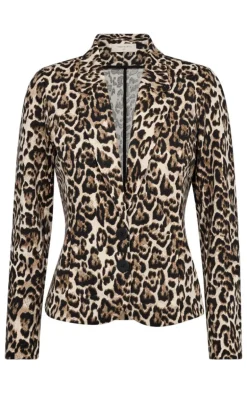 Freequent Jakke - Nanni - Rainy Day w. Silver Mink