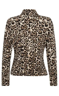 Freequent Jakke - Nanni - Rainy Day w. Silver Mink