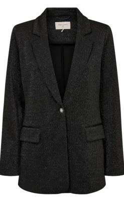 Freequent Jakke - Nannilux - Black w. Silver