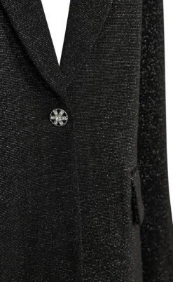 Freequent Jakke - Nannilux - Black w. Silver