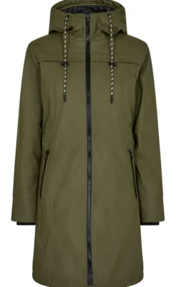 Freequent Jakke - Rain - Olive Night
