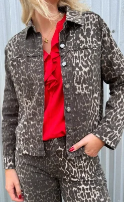 Freequent Jakke - Rinna - Oyster Gray W. Granite Gray