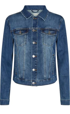 Freequent Jakke - Rock - Medium Blue Denim