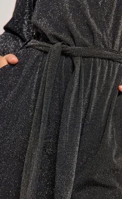 Freequent Jumpsuit - Glitto - Black W. Silver