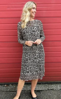 Freequent Kjole - Edelyn - Oxford Tan w. Black