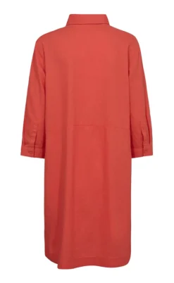 Freequent Kjole - Laluna - Hot Coral