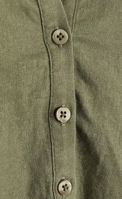 Freequent Kjole - Lava Kaftan - Deep Lichen Green