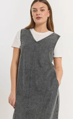 Freequent Kjole - Lisea 207090 - Vintage Grey Denim