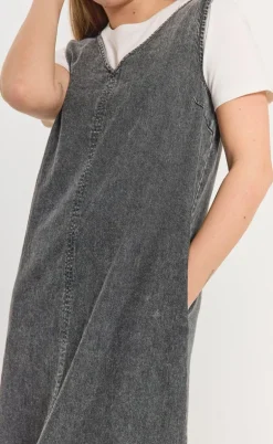 Freequent Kjole - Lisea 207090 - Vintage Grey Denim