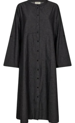 Freequent Kjole - Malay - Black Denim