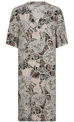 Freequent Kjole - Suralda - Black w. Moonbeam