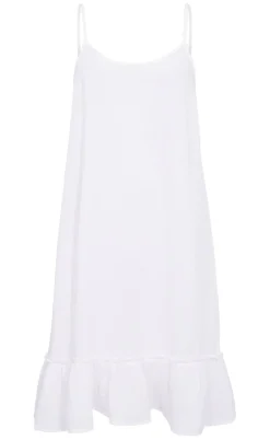 Freequent Kjole - Uline - Brilliant White