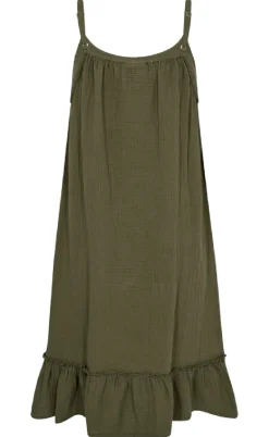 Freequent Kjole - Uline - Deep Lichen Green