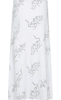 Freequent Nederdel - Laluna - Brilliant White w. Deep Lichen Green