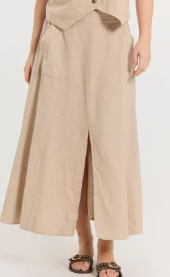 Freequent Nederdel - Lava - Sand Melange